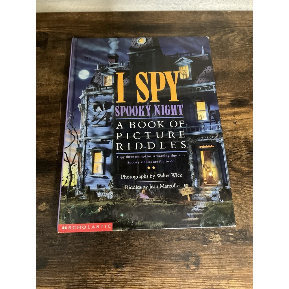 I Spy Spooky Night A Book of Picture Riddles by Marzollo Hardcover 1996